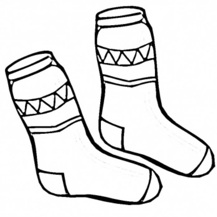 winter clothes coloring pages