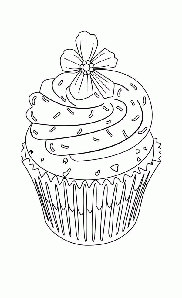 free cupcake coloring pages