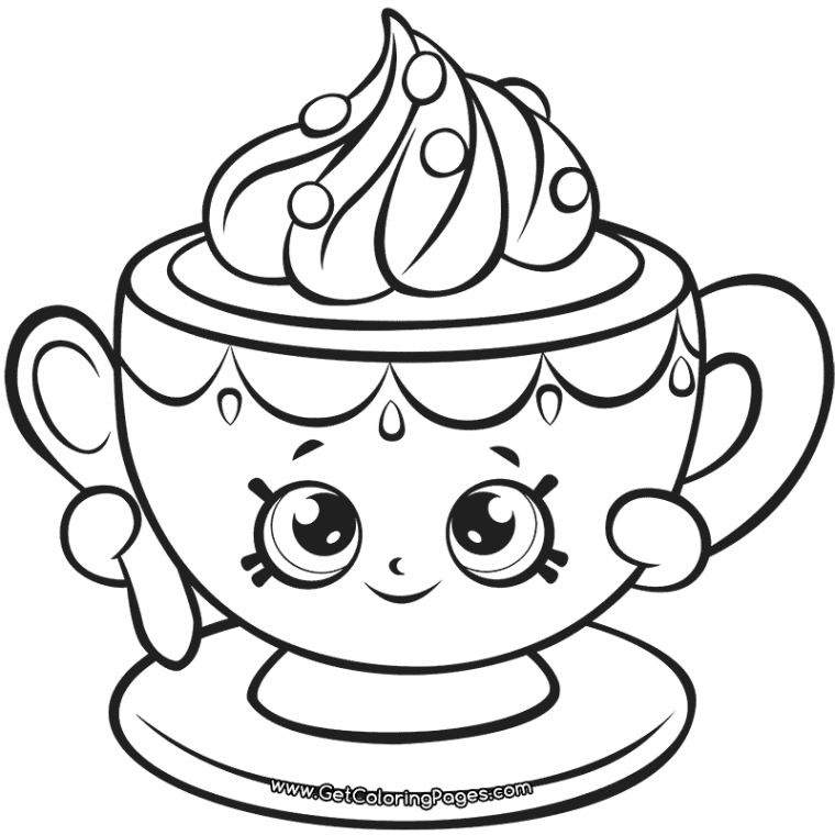 food shopkins coloring pages