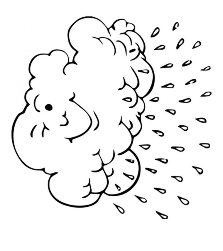 clouds coloring pages