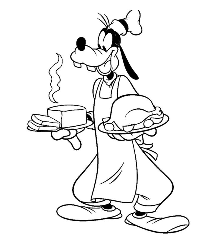 mickey mouse thanksgiving coloring pages