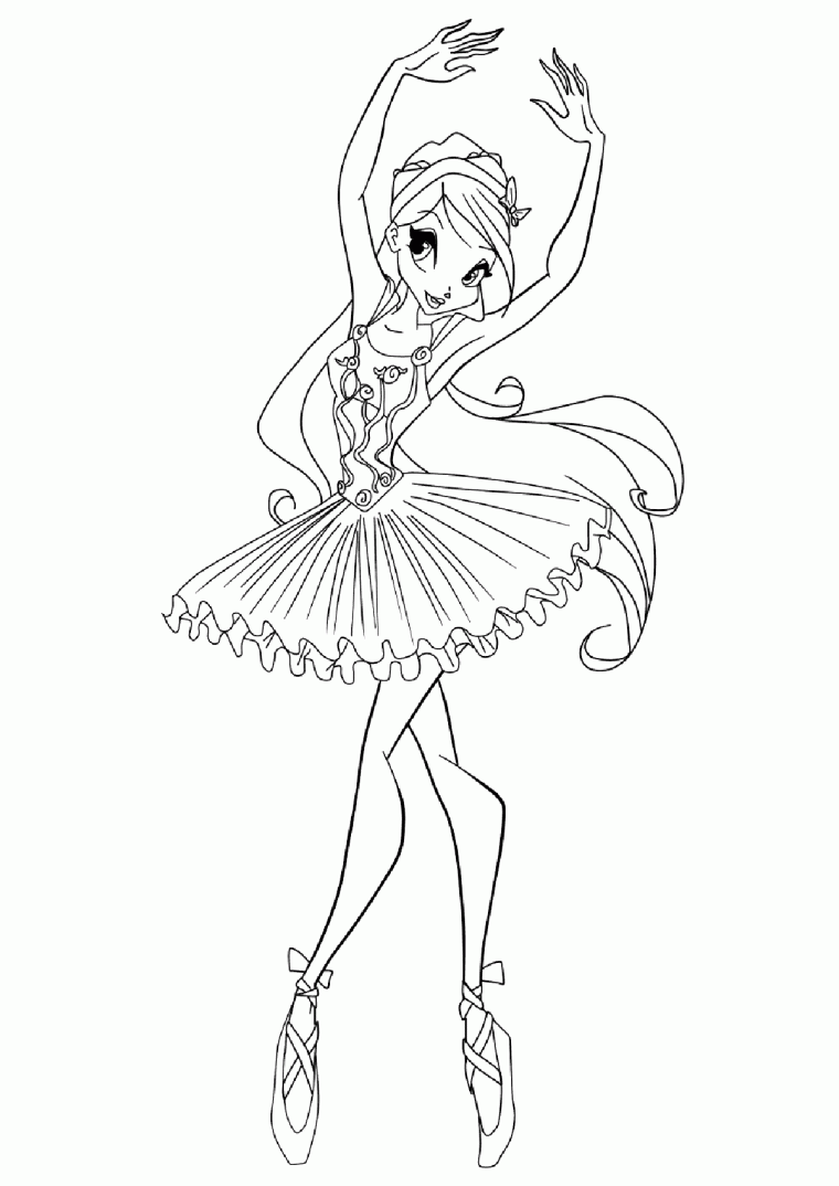 free coloring pages ballerina