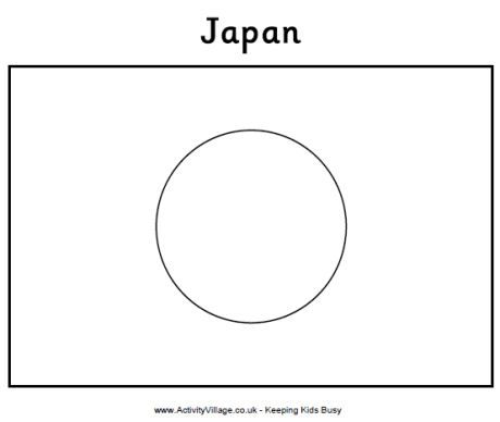 japanese flag coloring page