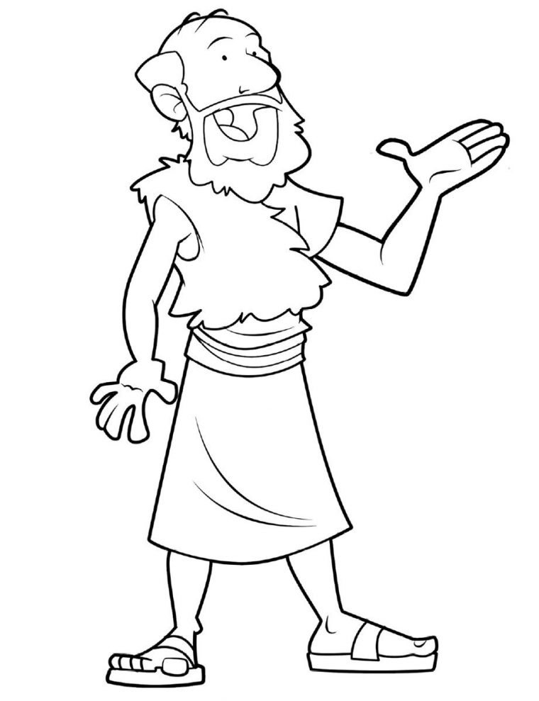 elijah and the prophets of baal coloring page