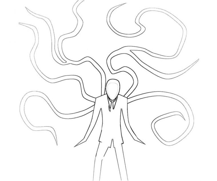 slender man coloring pages