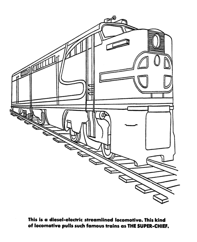 diesel train coloring pages