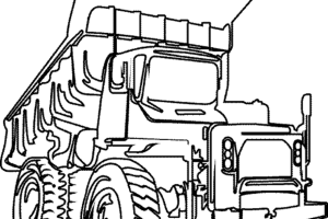 wheels on the bus coloring page