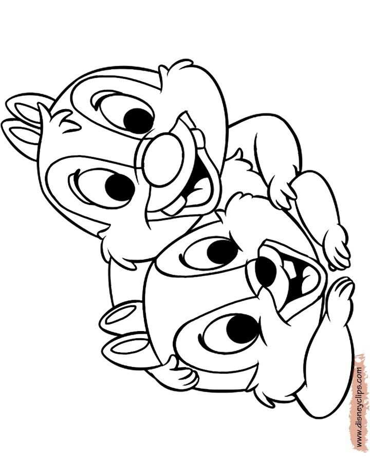 chip and dale rescue rangers coloring pages