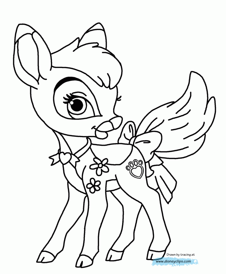 princess pets coloring pages