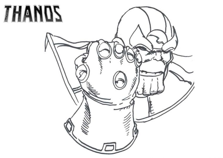 infinity gauntlet coloring pages