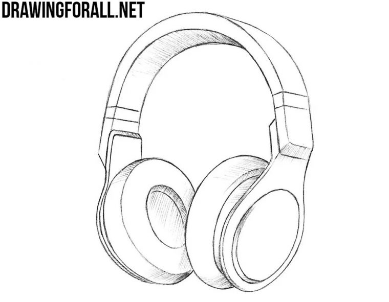 headphones coloring page