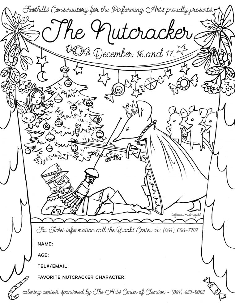 nutcracker ballet coloring pages