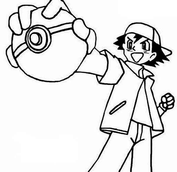 ash coloring page