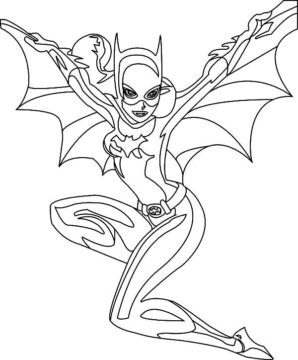 batgirl coloring page