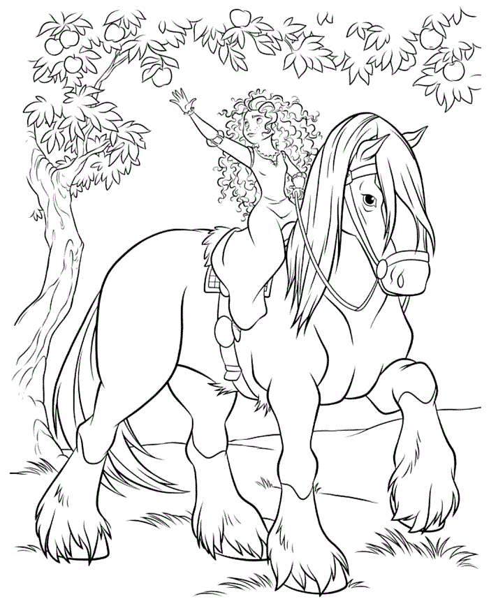 brave coloring page