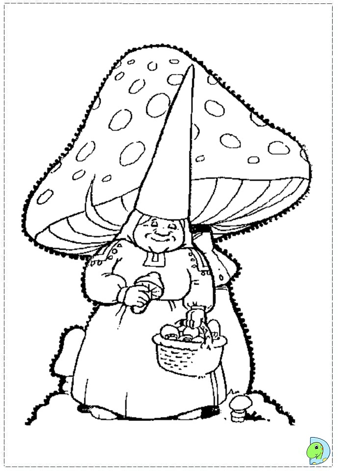 easy gnome coloring pages