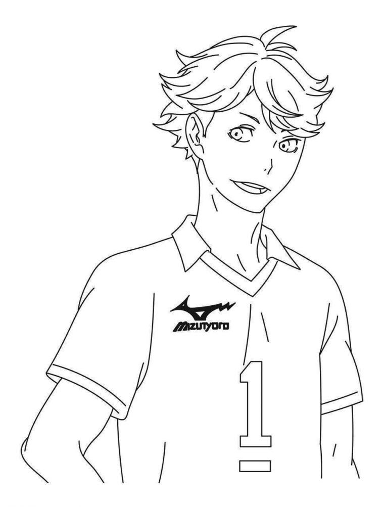 haikyuu coloring page