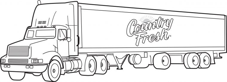 diesel truck coloring pages