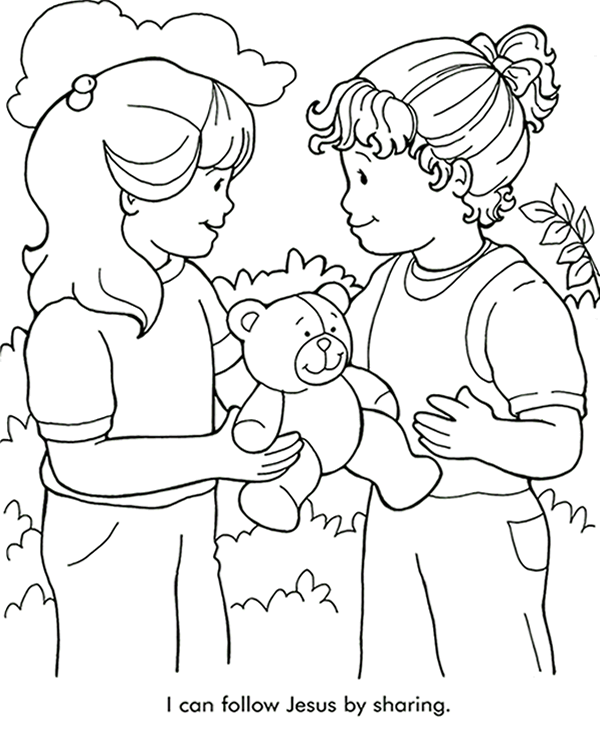 sharing coloring page