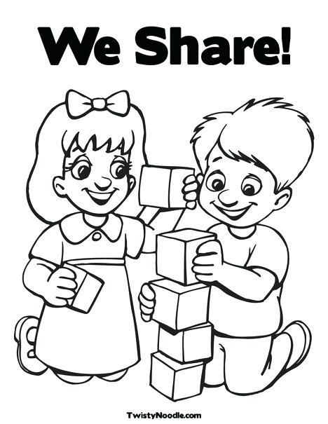 share coloring page