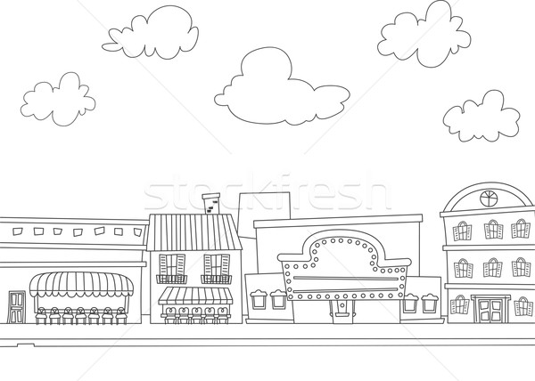 cityscape coloring pages