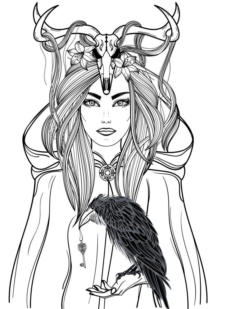 printable gothic coloring pages