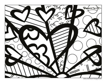 printable britto coloring pages