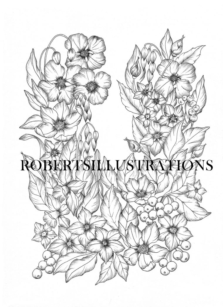 botanical coloring pages