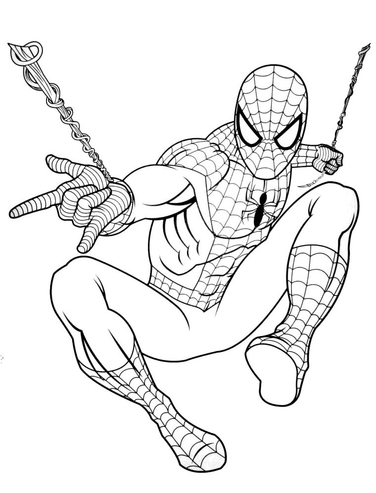 among us spiderman coloring pages