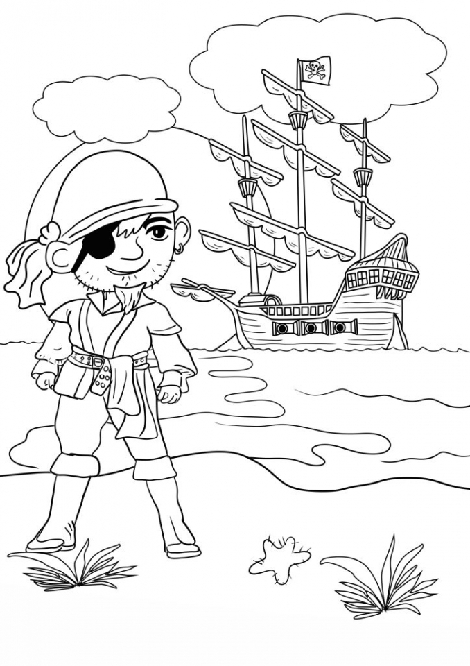 printable pirate coloring pages