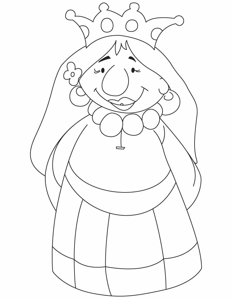 coloring pages queen