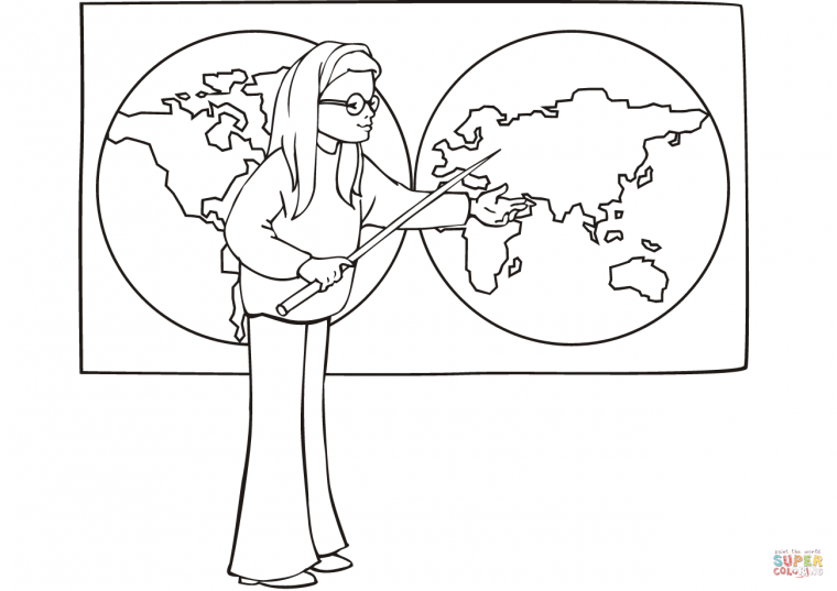 geography coloring pages