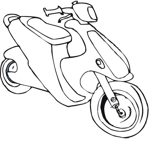 scooter coloring pages