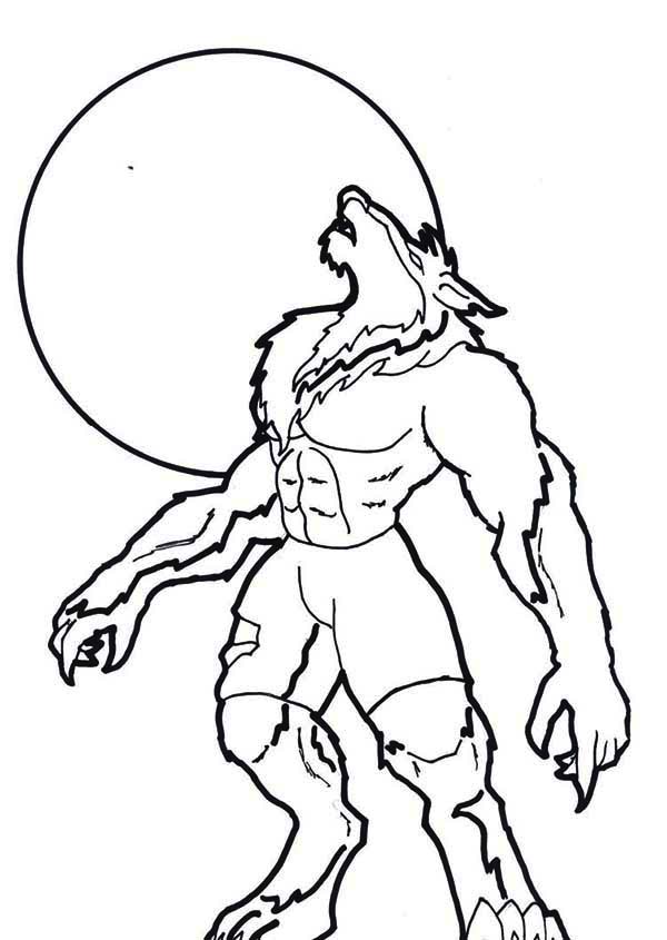 werewolves coloring pages