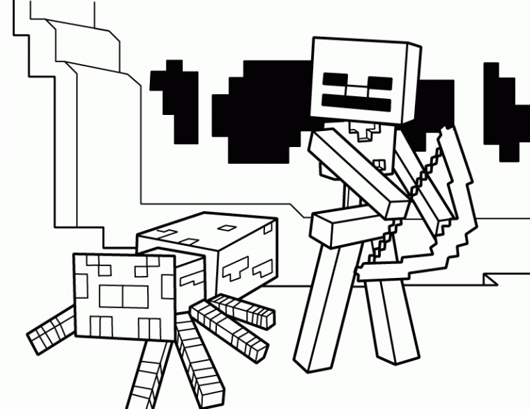 minecraft coloring pages wither