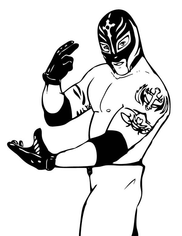 rey mysterio coloring pages