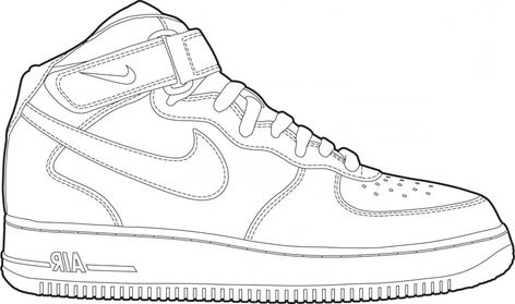 tennis shoe coloring page