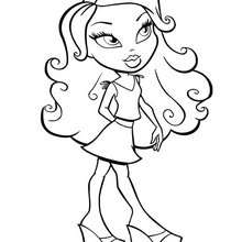 jade bratz coloring pages