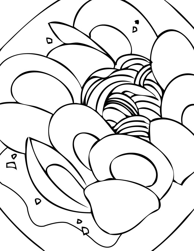 clam coloring page