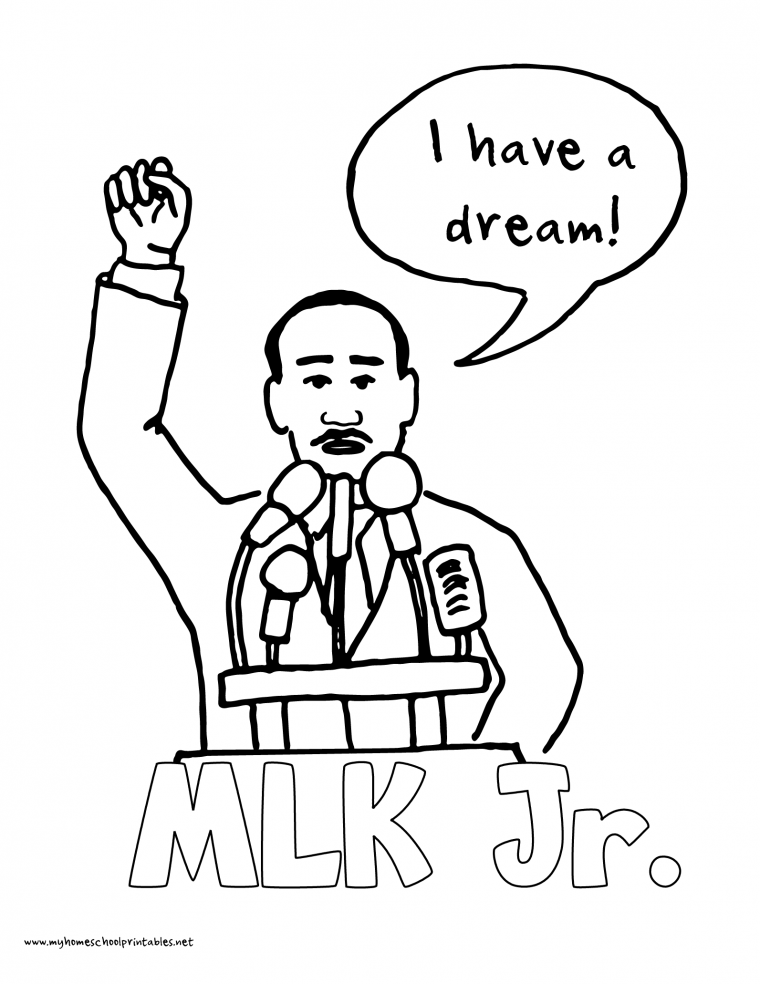 dr martin luther king coloring pages