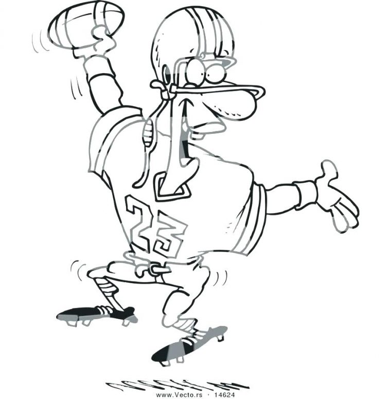 nfl player coloring pages