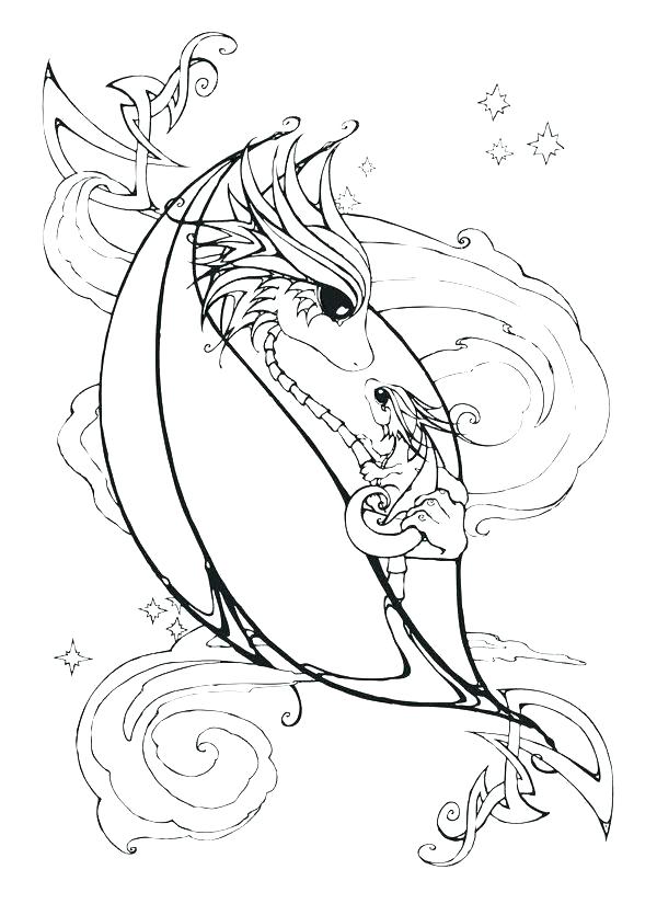 sea dragon coloring pages