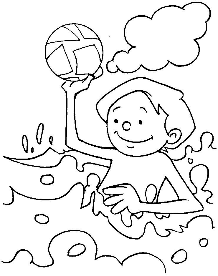 water coloring page