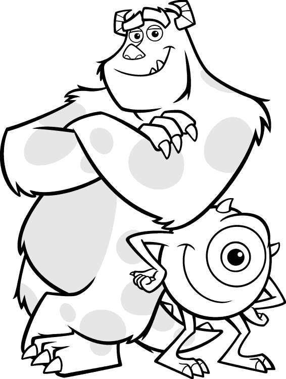 printable monsters inc coloring pages