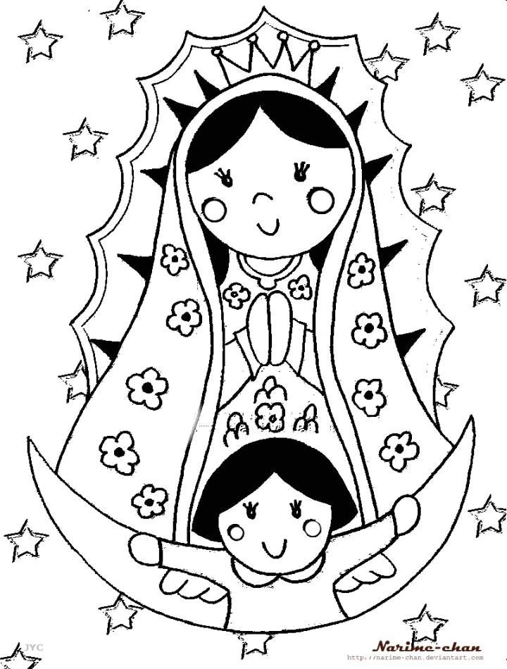 virgen de guadalupe coloring pages