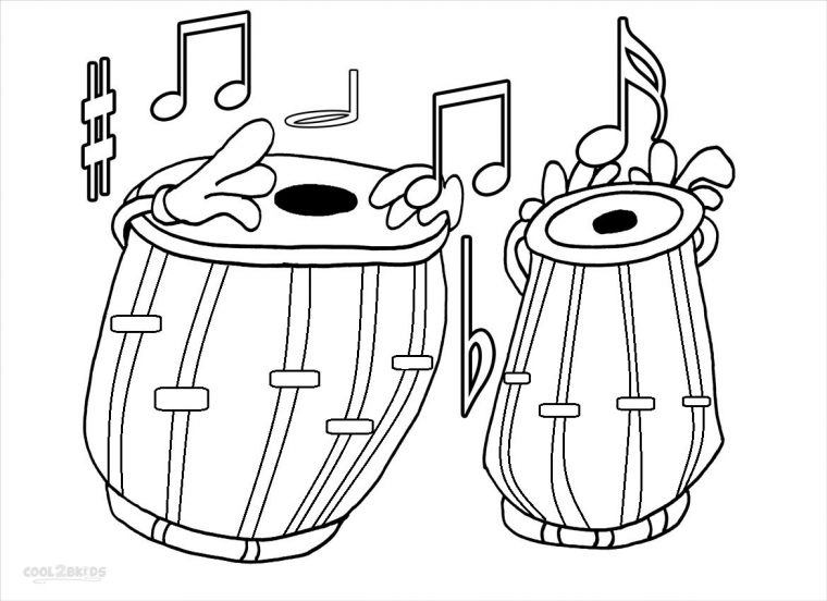 coloring page music