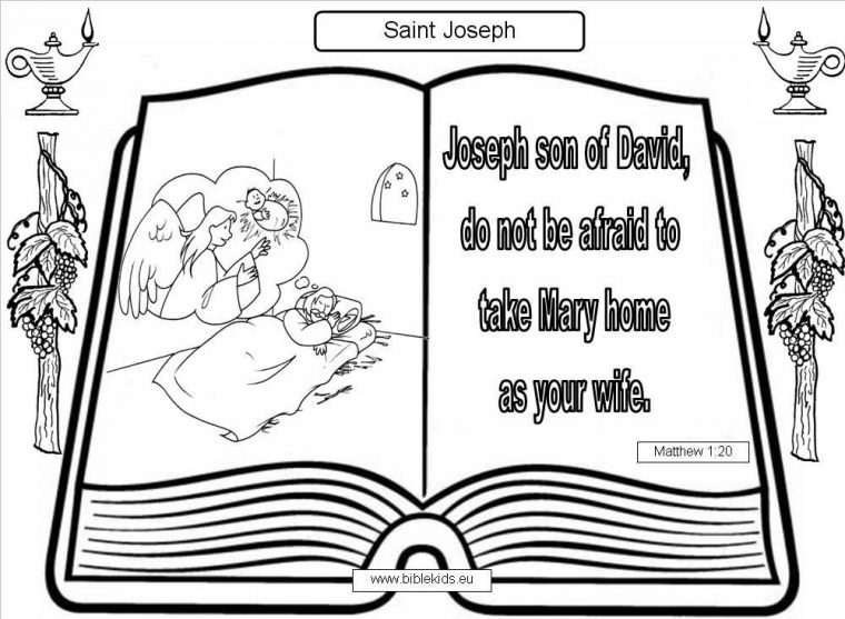 saint joseph coloring pages