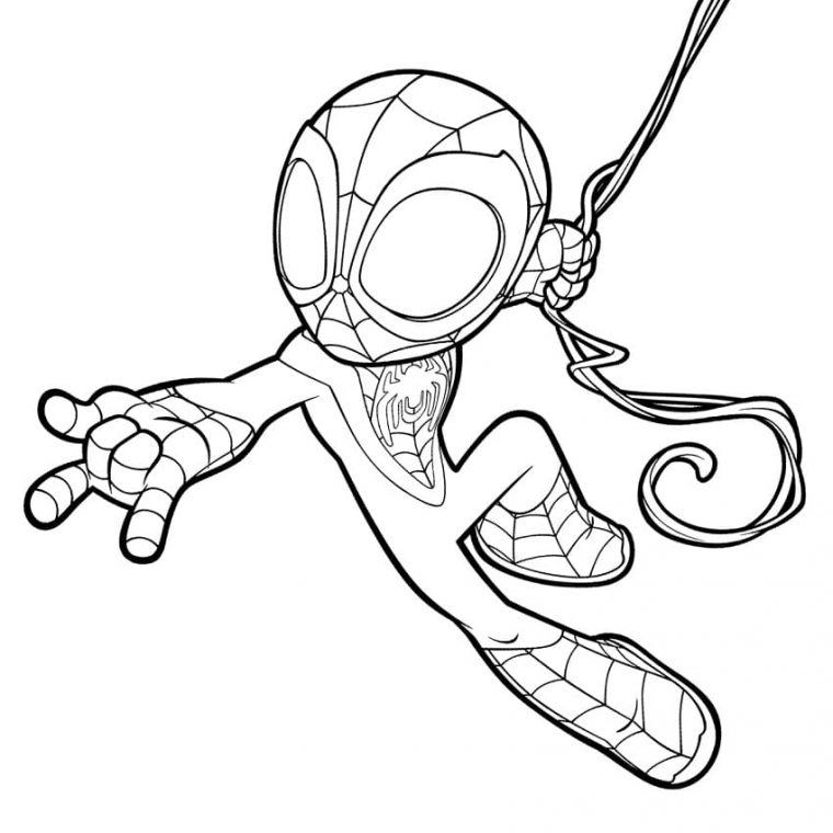 spidey coloring pages printable