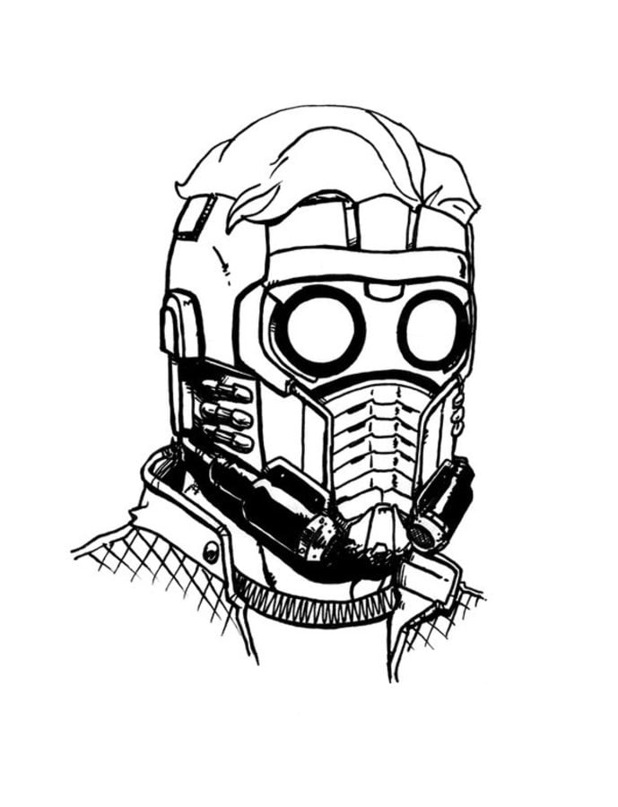 star lord coloring pages