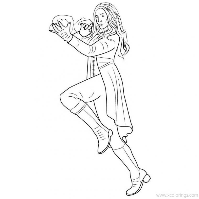 wanda maximoff coloring pages